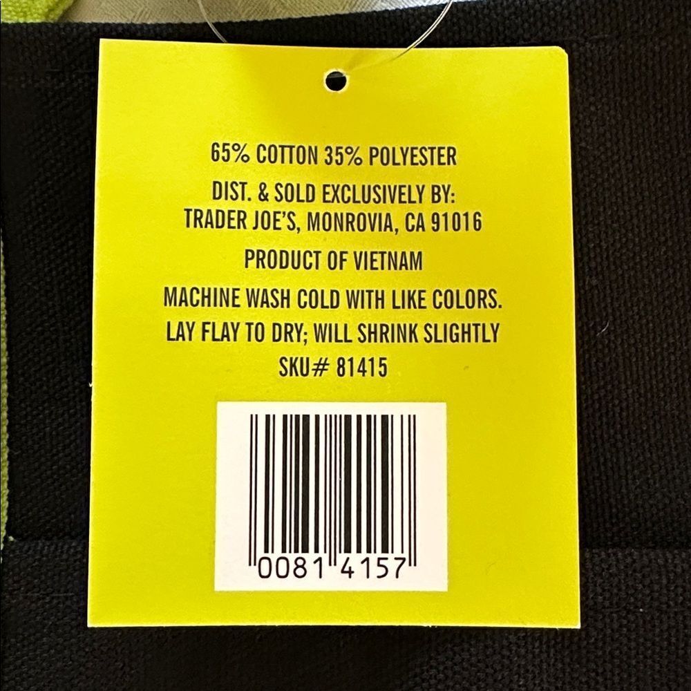 Trader Joes Halloween Mini Tote Canvas Orange - Picture 8 of 8